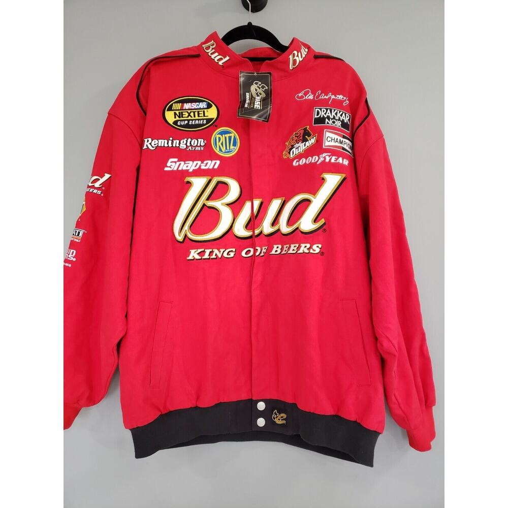 2004 Dale Earnhardt Jr Budweiser Chase Authentics NASCAR Jacket Mens XXL